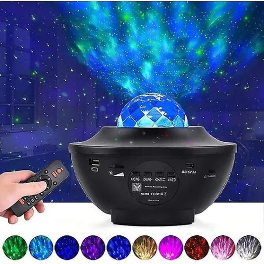 Boxa și Lampă Proiector 3în1 Galaxy, difuzor, led multicolor , WI-FI, Bluetooth