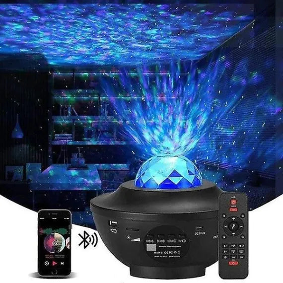 Boxa și Lampă Proiector 3în1 Galaxy, difuzor, led multicolor , WI-FI, Bluetooth